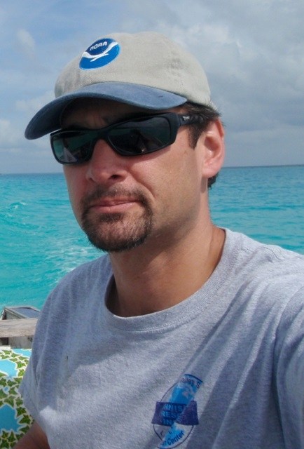 Scott Kendall in Laguna Bacalar, Mexico